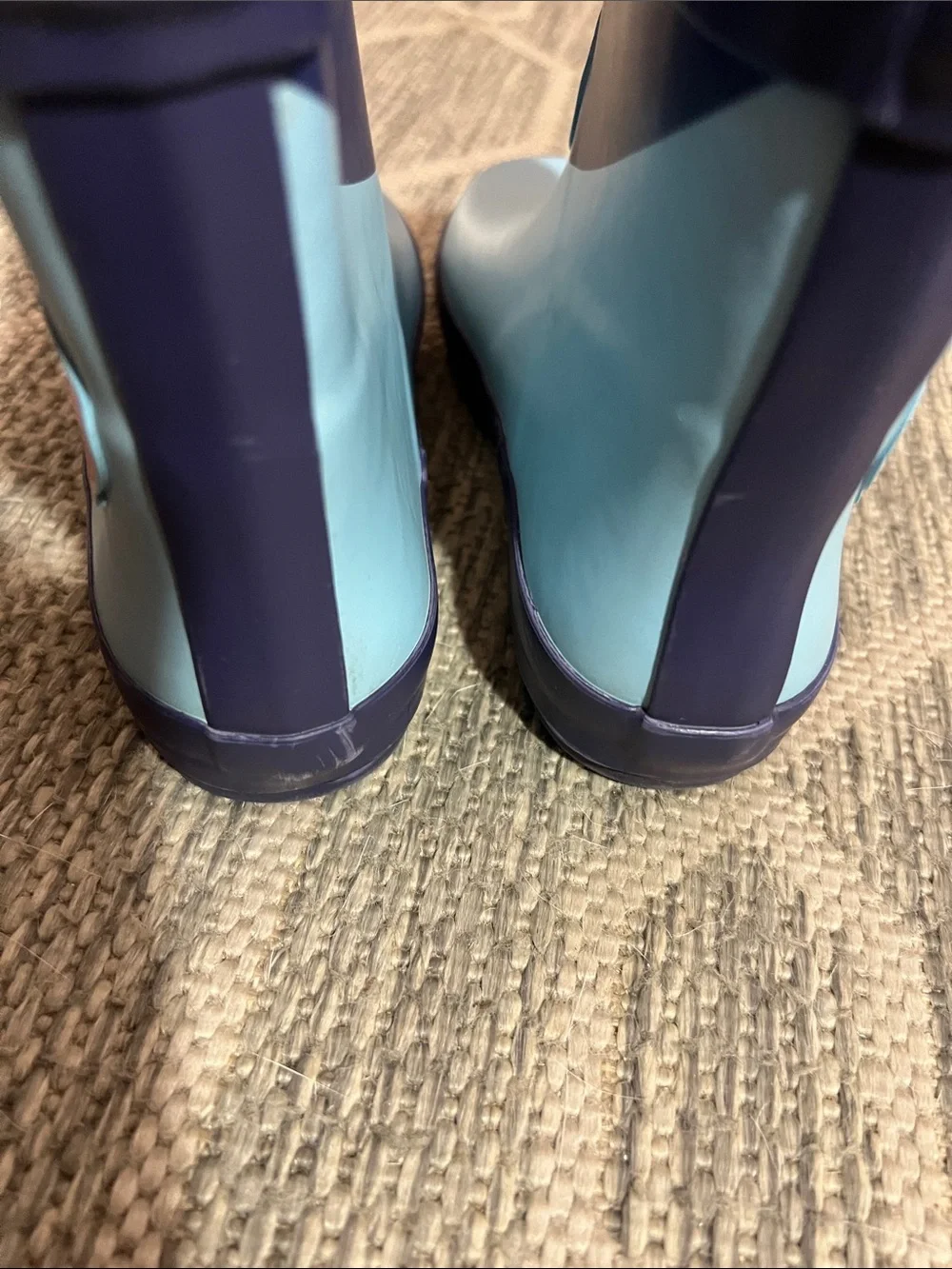 Bogs Kids Blue Character Rain Boots with Yellow Accent